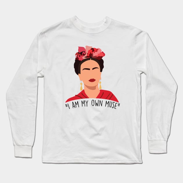 Frida Khalo Long Sleeve T-Shirt by cpickgraphics